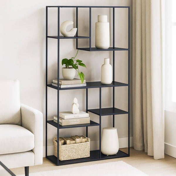 KAST MODEL GOTA CM 90X35 H. 180 ZWART METAAL
