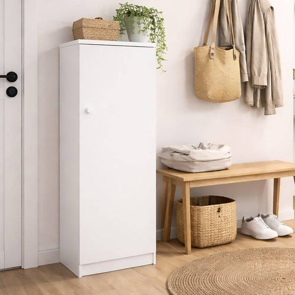 MULTIFUNCTIONELE KAST CM 46X34 H. 148 MAT WIT