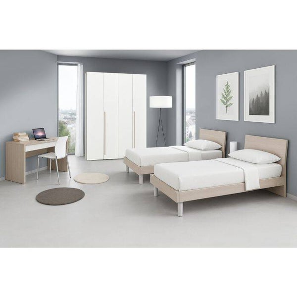 COMPLETE SLAAPKAMERMODEL ALICE PARELIEP EN WITTE LARIKS