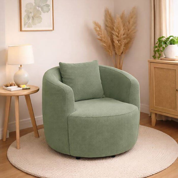 ARMCHAIR MODEL STOF DENNEN CM 77X76 H.70 GROEN