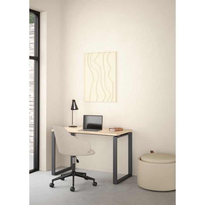 BUREAU MODEL BORD CM 120X60 H. 75.6 JACKSON HICKORY EN ANTRACIET
