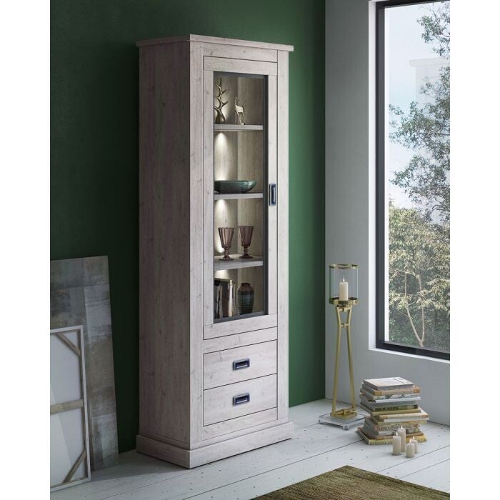 VITRINEKAST MODEL ANTHONY CM 72,3X40 H. 204 ANCONA EIK