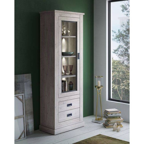 VITRINEKAST MODEL ANTHONY CM 72,3X40 H. 204 ANCONA EIK