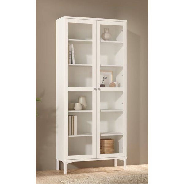 VITRINEKAST MODEL ROMA CM 88,7X36,2 H. 202,8 MAT WIT
