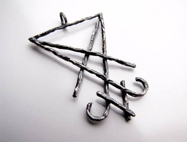 Siegel des Satans in 925 Sterling Silber