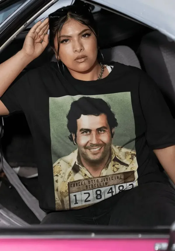 Escobar Mugshot Retro Pablo Escobar