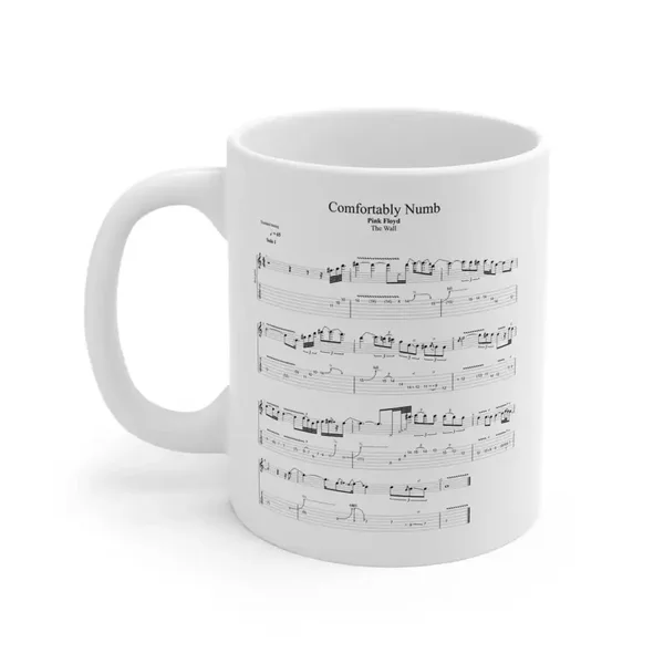 Comfortably Numb Song Noten Tasse