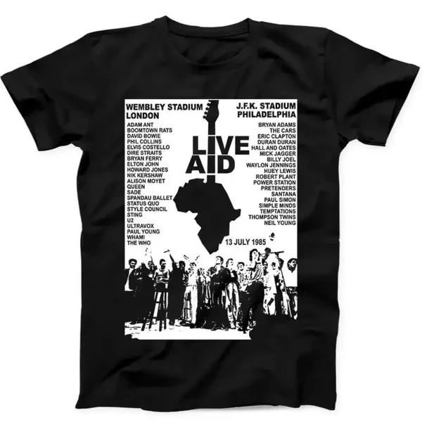 Live Aid Concert T Shirt