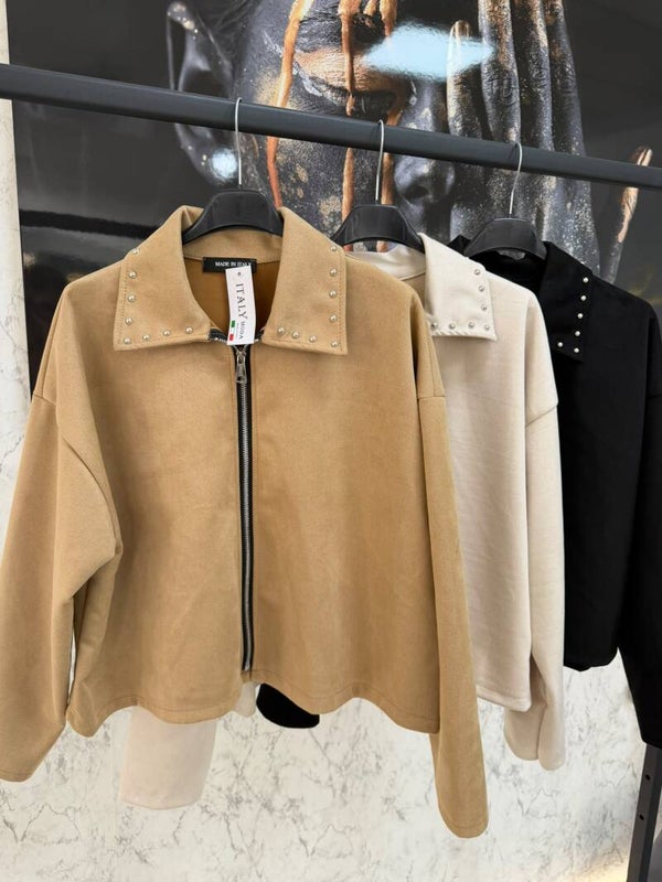 Chaqueta piel de melocotón