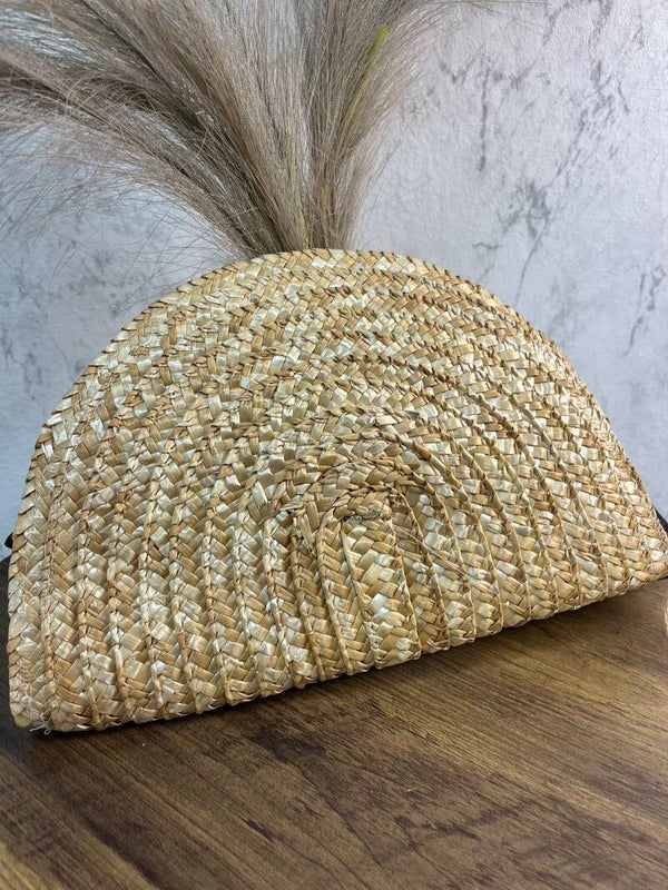 Bolso mimbre de mano