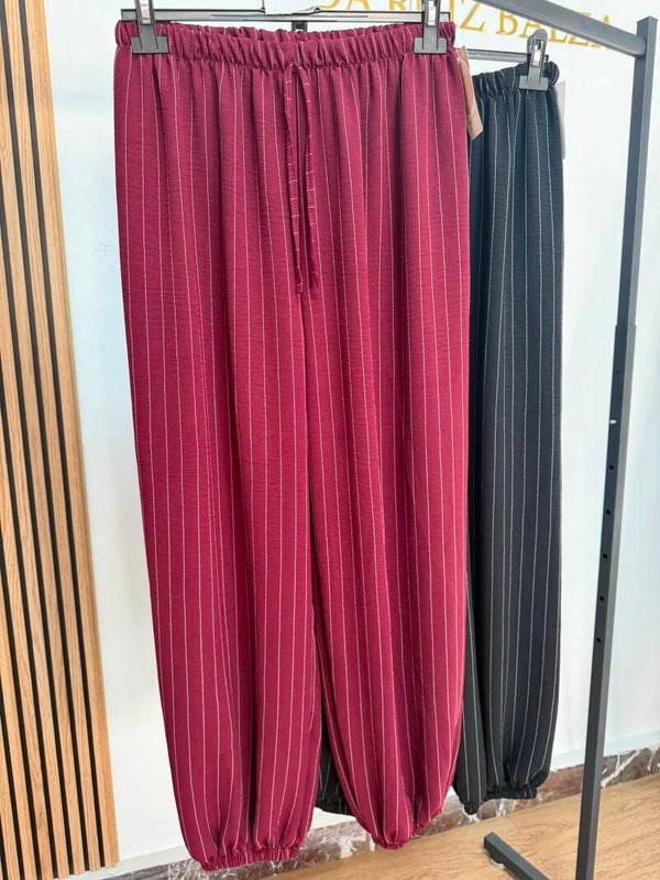 Pantalón ancho raya