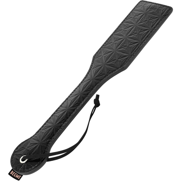 Pagaie noire en cuir végan - By Begme