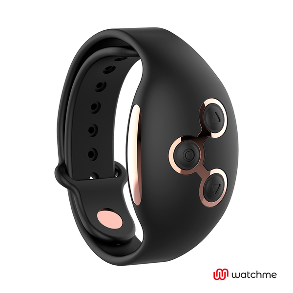 Montre télécommande sans fil noire et cuivre - By Watchme