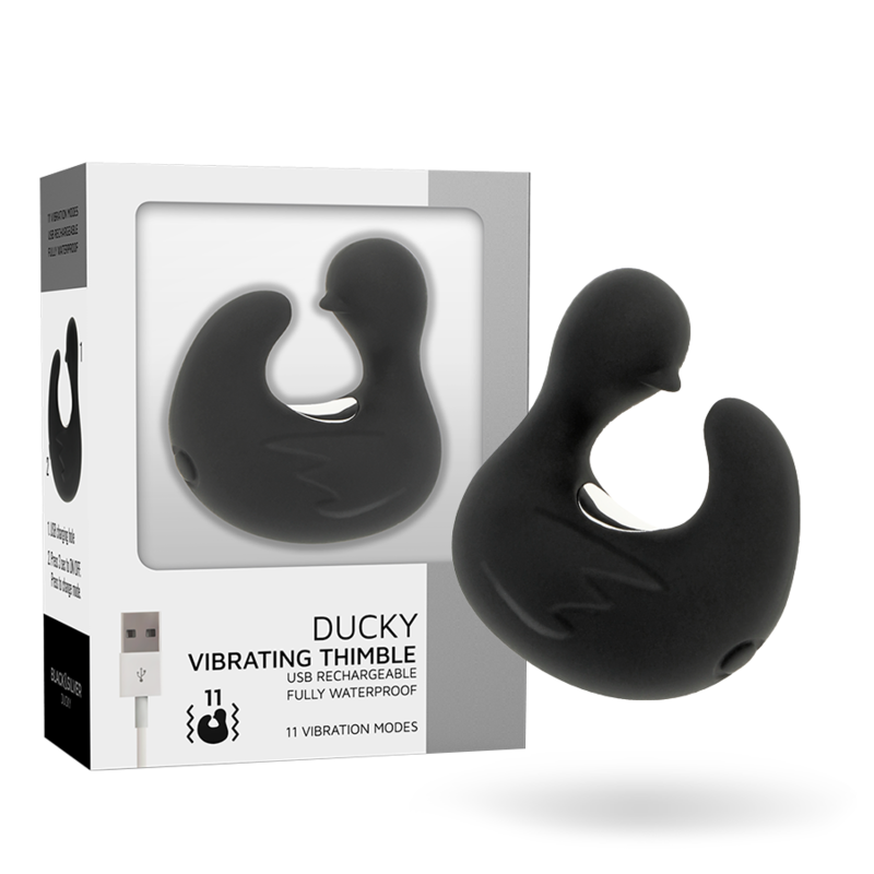 Ducky, vibro canard en silicone pour doigt - By Black&Silver