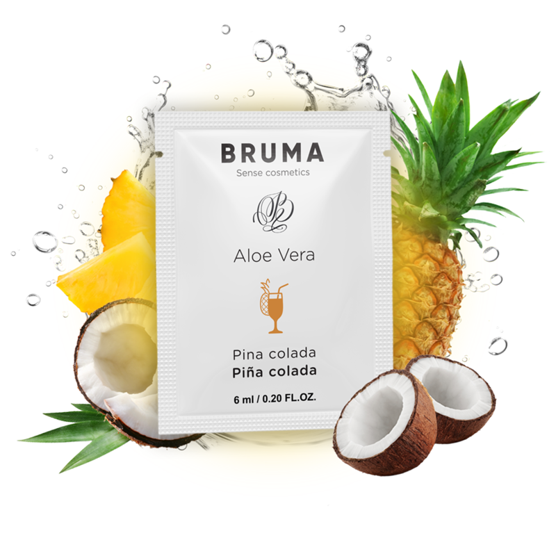 Gel glissant à l'Aloe Vera saveur pina colada 6 ml - By Bruma