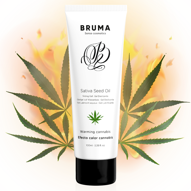 Gel chauffant à l'huile de graines de sativa saveur cannabis 100 ml - By Bruma