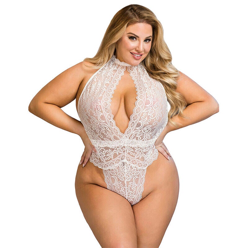 Body blanc en dentelle taille L/XL - By Subblime