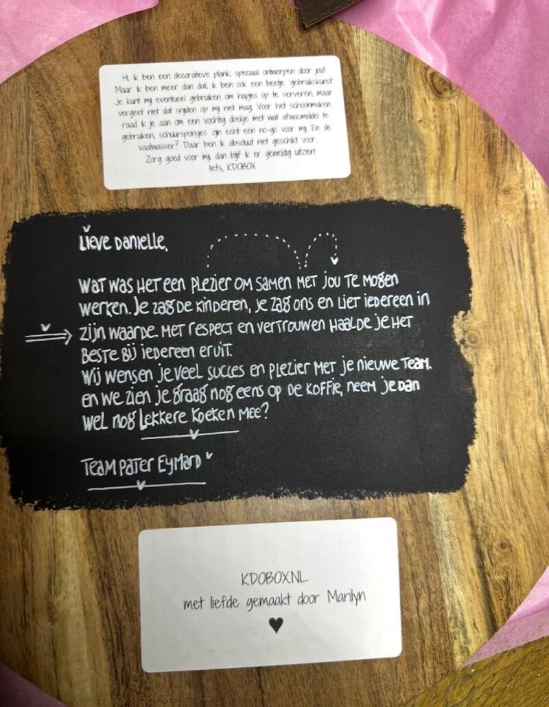 EXTRA TEKST ACHTERZIJDE PLANK