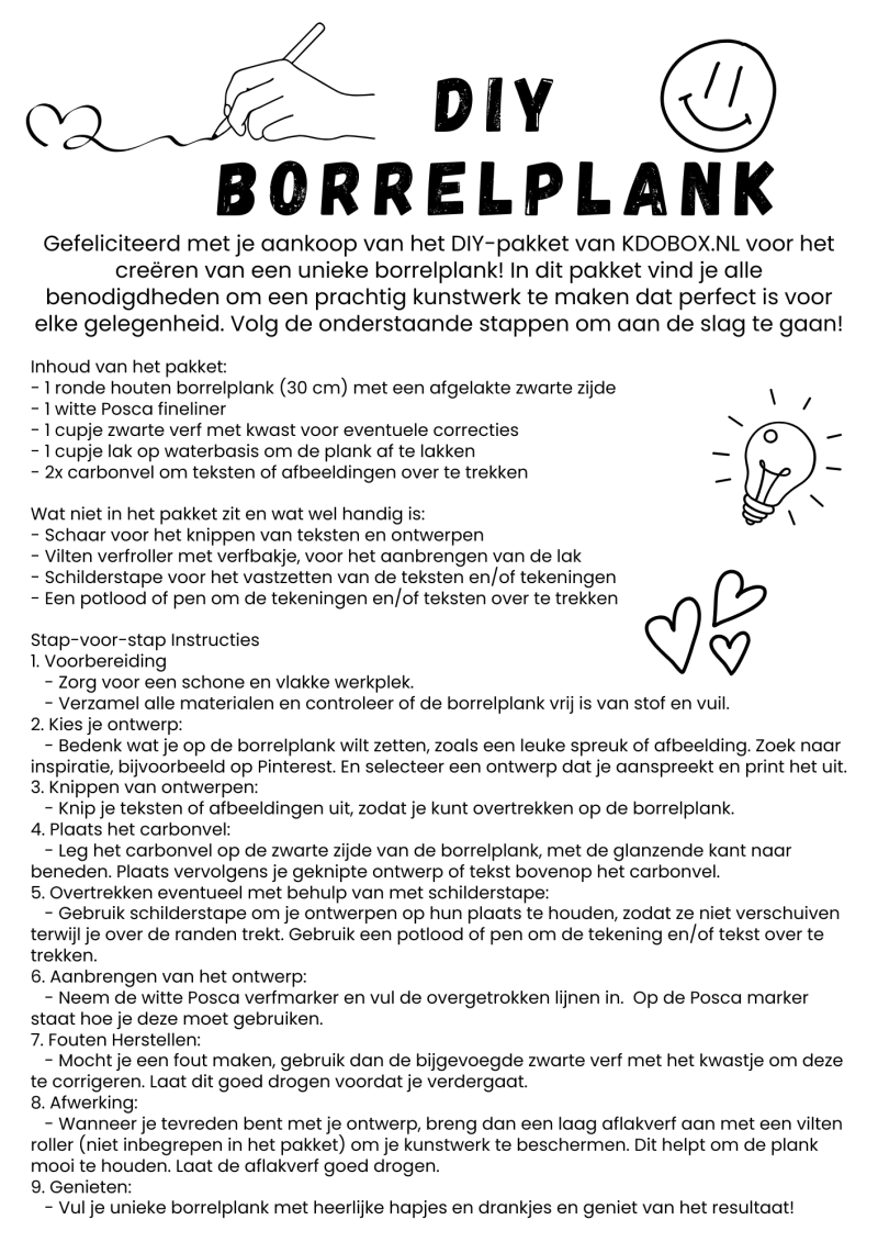 DIY PAKKET BORRELPLANKEN MAKEN
