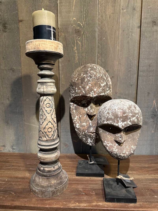 Sober en stoer hoofd ornament