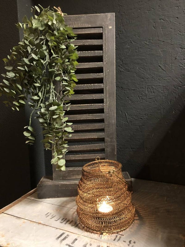 Goudkleurige waxinehouder