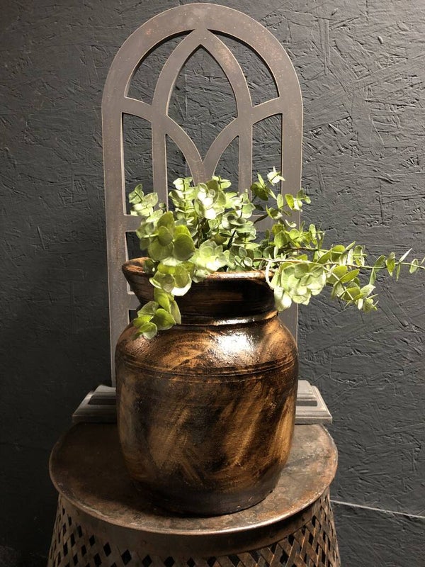 Bruin gemêleerde vaas