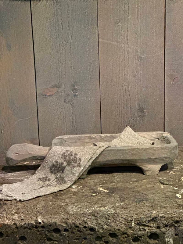 Houten Trogje met handvat