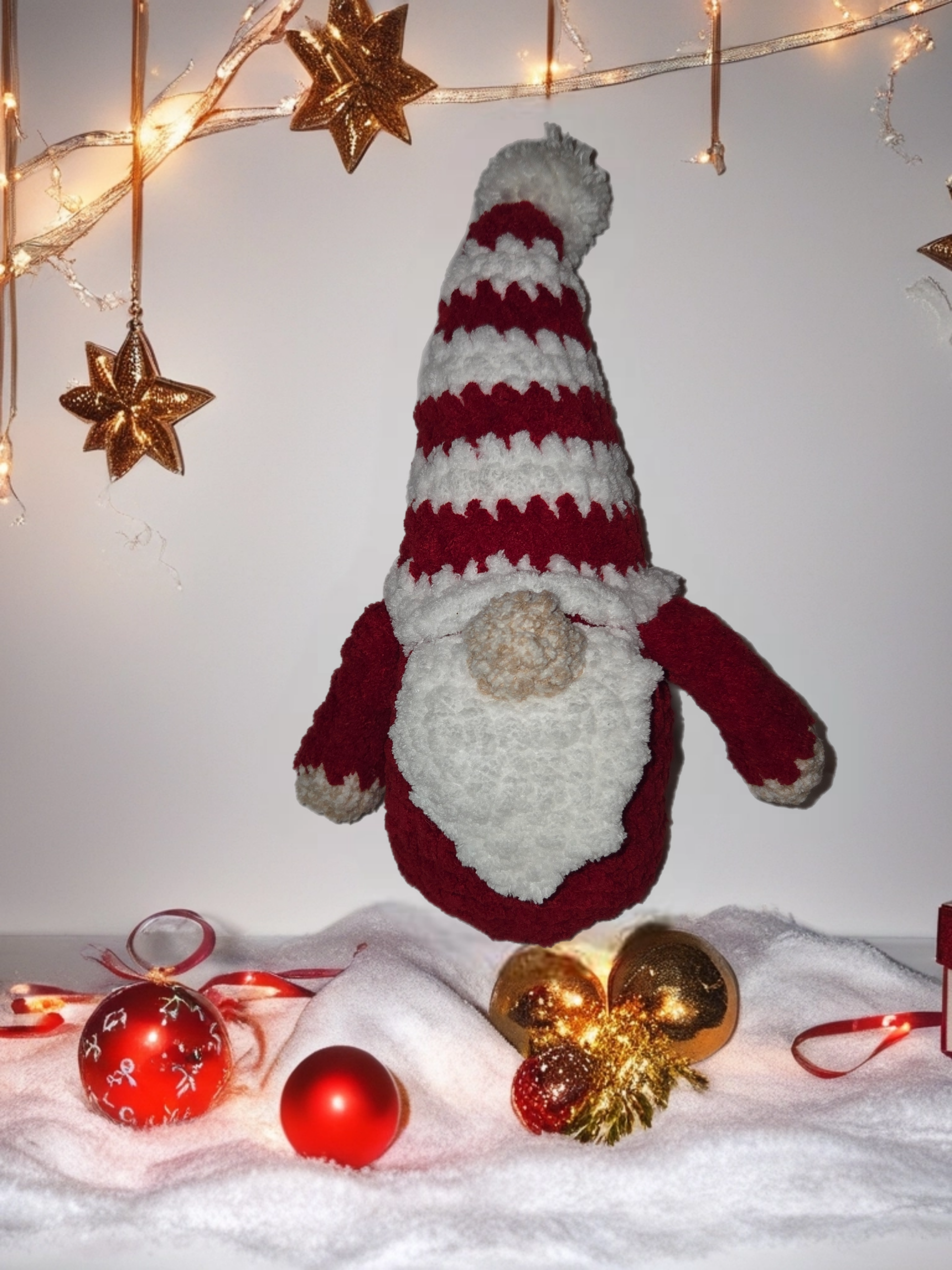 Gnomeo the Gnome – Handmade Crochet Plushy
