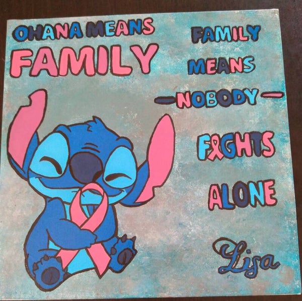 Stitch fights for breast cancer awareness