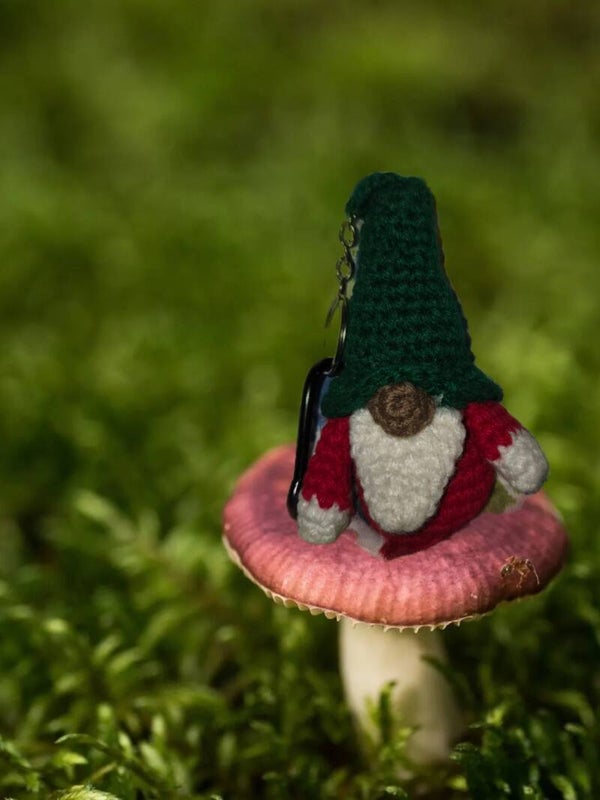 Meet Gnomer the Gnome — a tiny guardian of good vibes you can take anywhere! 🍄✨
