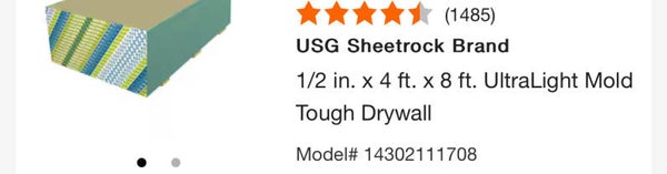 Green board moisture resistant