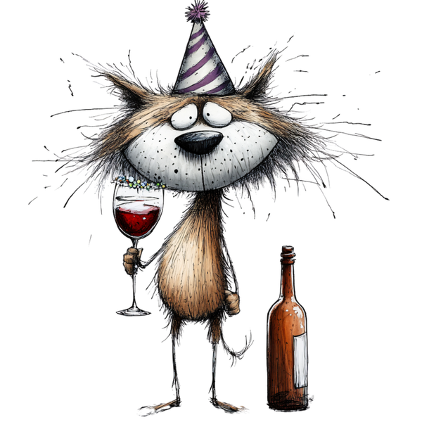WHIMSICAL PARTY ANIMAL CAT