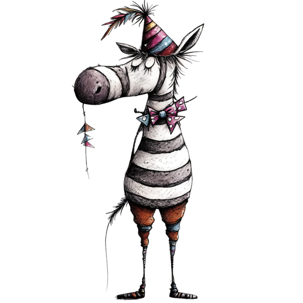 WHIMSICAL PARTY ANIMAL HORSE