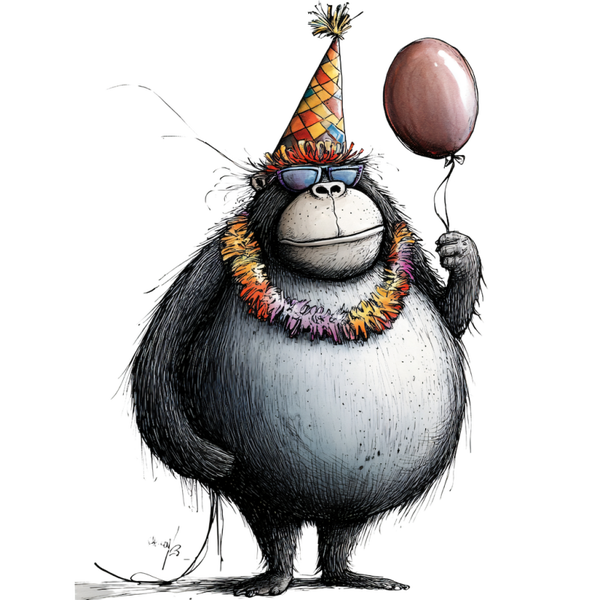WHIMSICAL PARTY ANIMAL PRIMATE