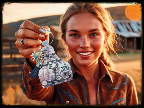 Signature Western & Floral Custom Keyring