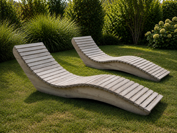 Lounger RIVIERA | 65x205cm | Braziliaanse walnoot hout | +25jaar | Handgemaakt in België