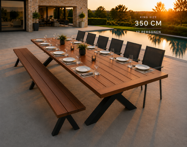 tuintafel "KING SIZE" 12-14P.