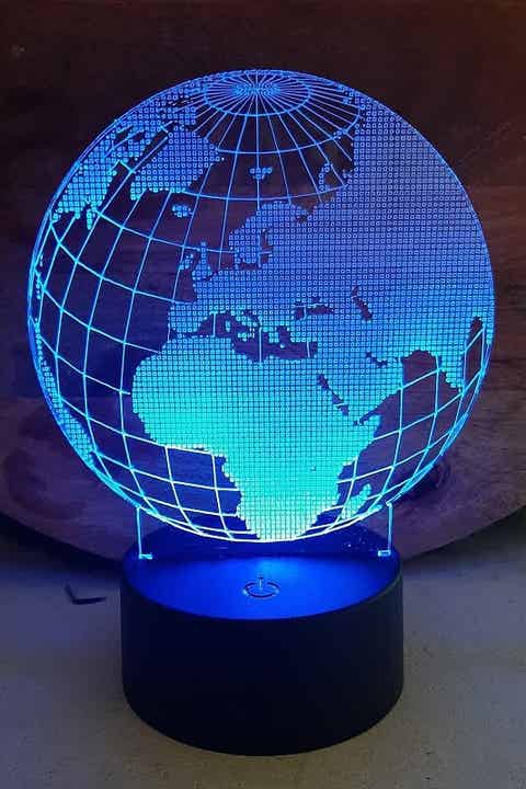 LED 3D Lampe Weltkugel Globus
