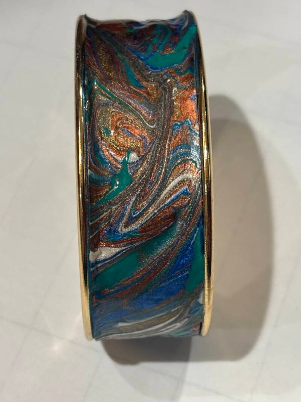 Blue & Copper Cuff