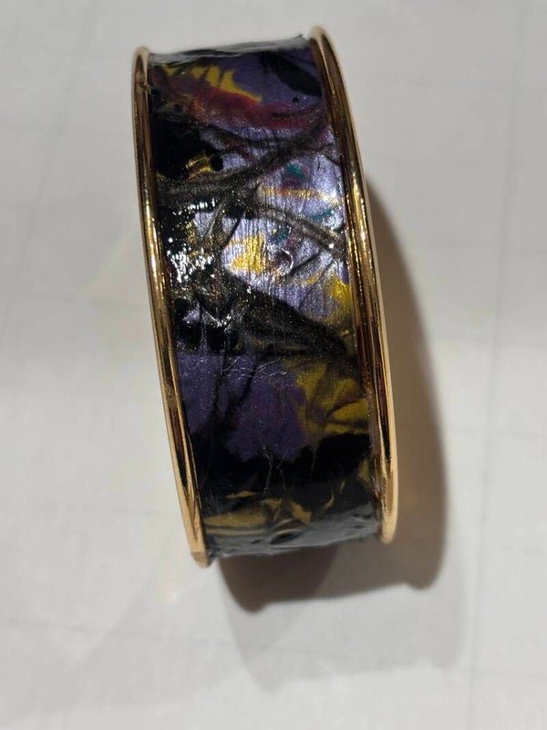 Purple Gold & Black cuff