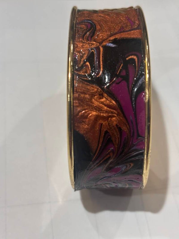 Dark Violet & Bronze Cuff