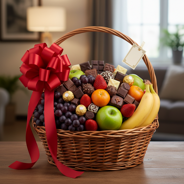 Ribbon Fruits Basket