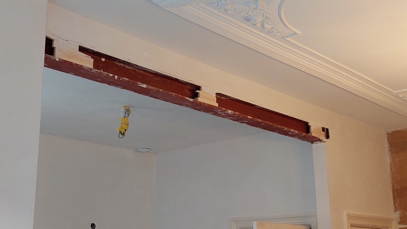 stalenbalk bekleden met eiken