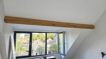 eiken ombouw stalen draagbalk