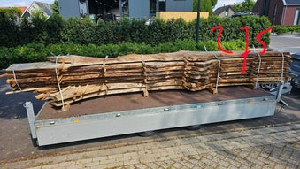 Iepenhout entplanken met wild patroon
