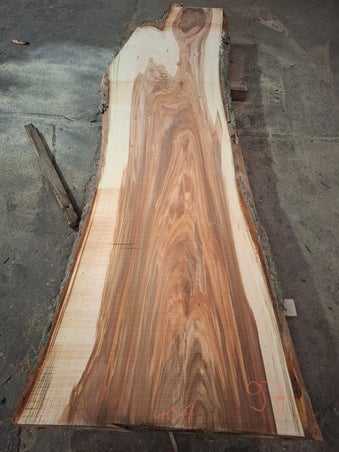 Groot schaaldel uit Nederlands iepen (elm/ulm), ideaal voor tafelbladen