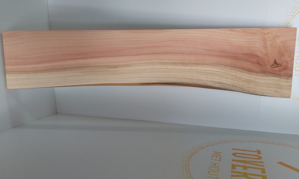 TS01 wandplank, sequoia met natuurlijke voorkant 100 cm