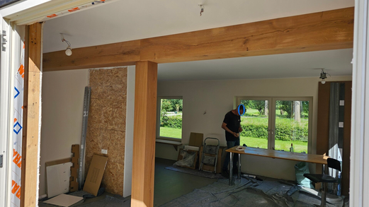 eiken balk look plafond