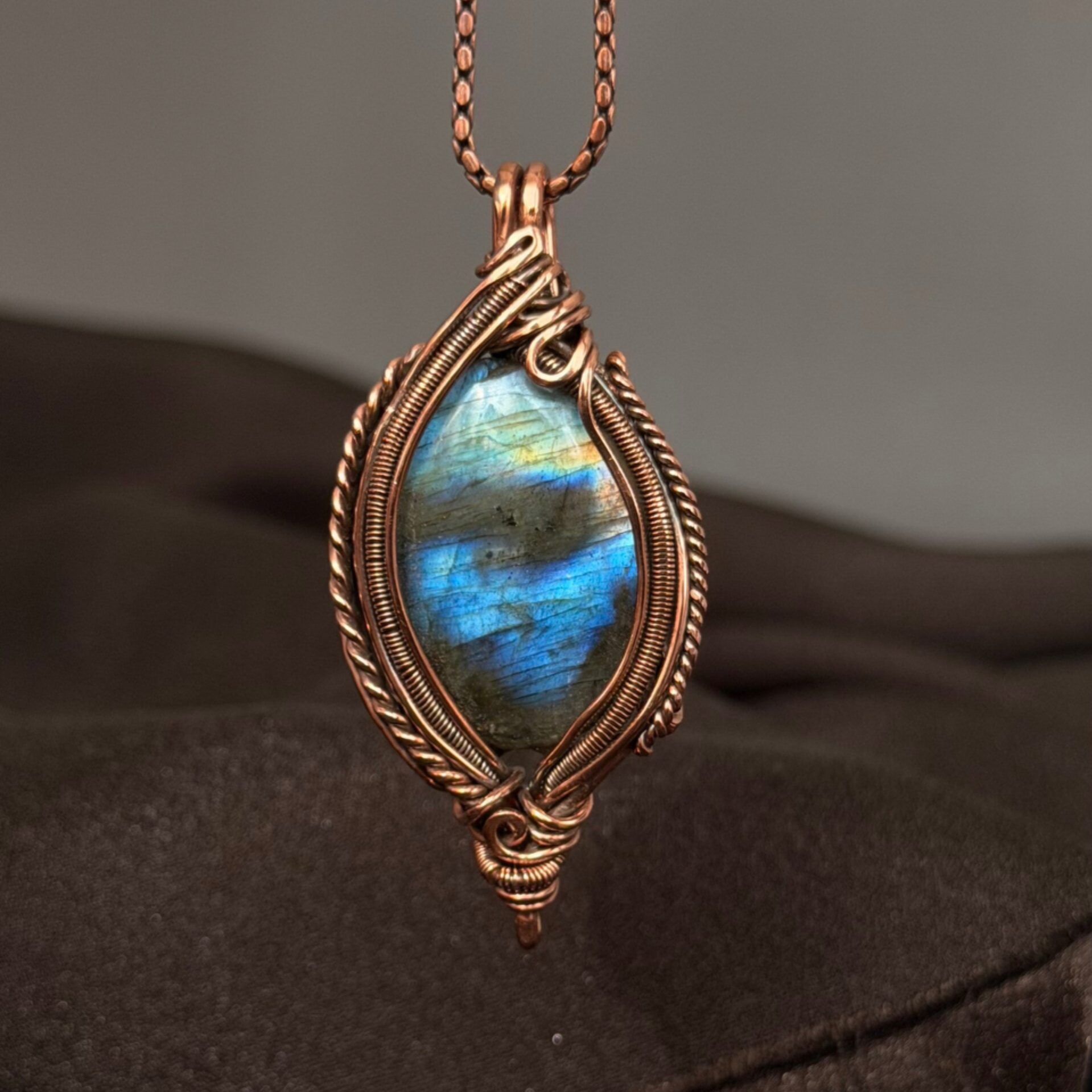 Ocean Spell - Labradorite & Copper Necklace