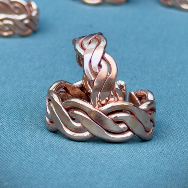 Kings Braid Copper Ring size 3-10